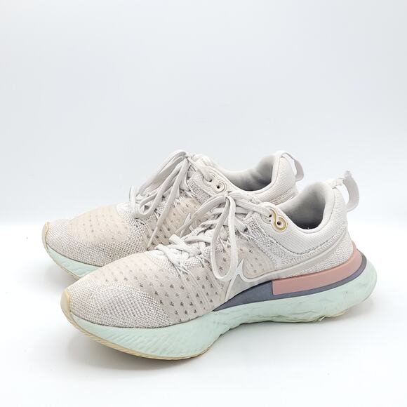 Nike React Infinity Run FK 2 CT2423-007 White Running Womens Size 6.5 - Picture 4 of 9
